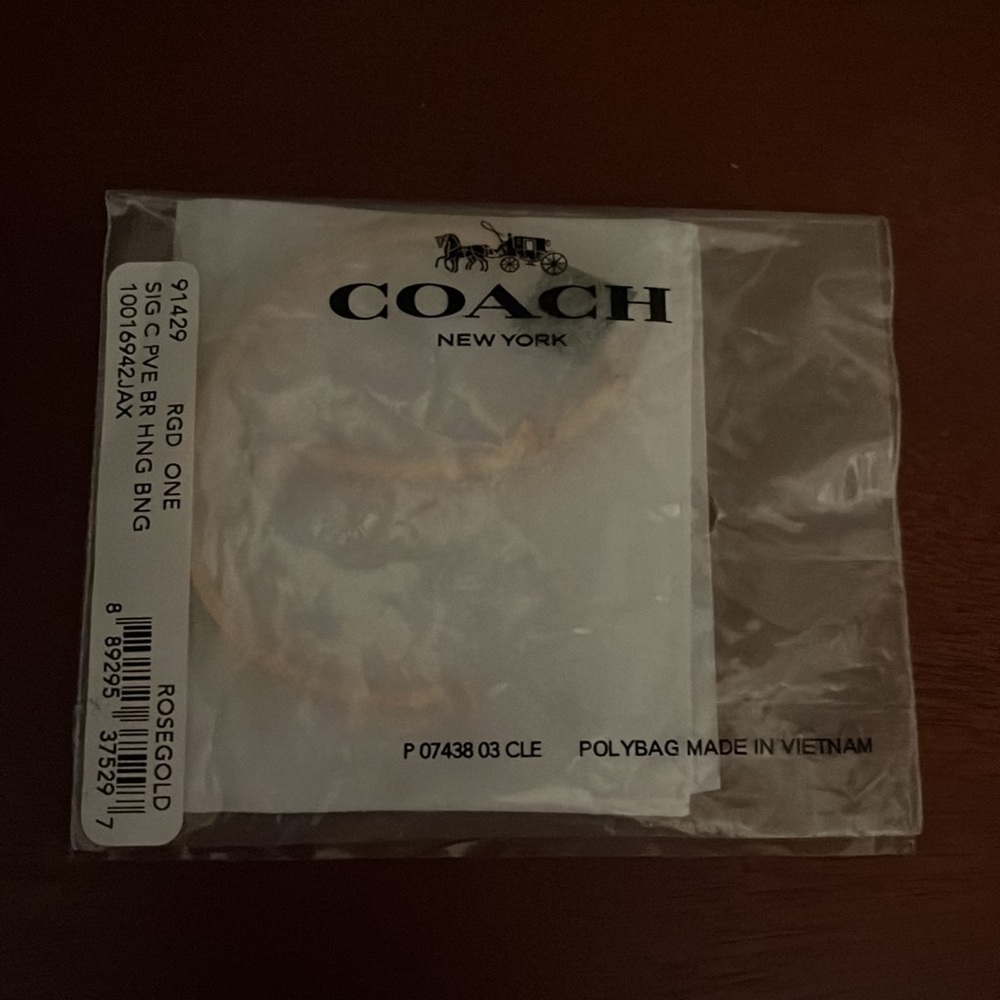 Coach Signature Pave Bar Bangle - Picture 9 of 9